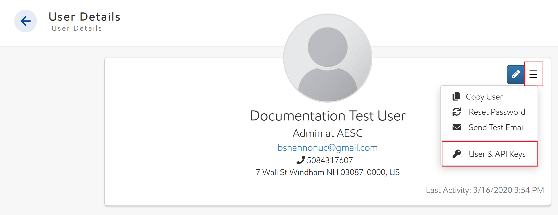 RESTful API for InFocus